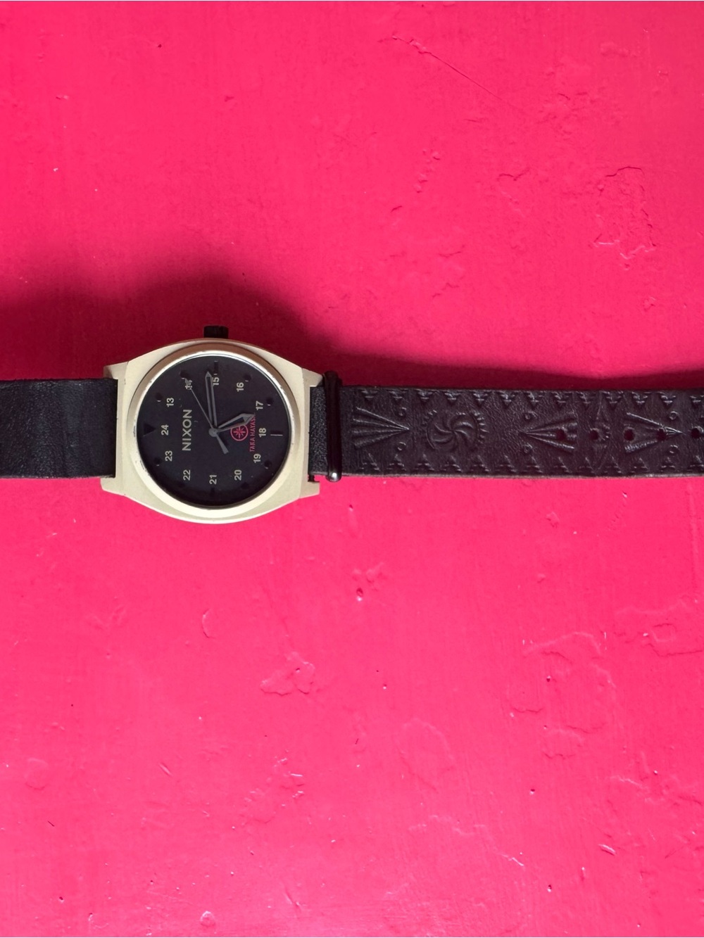 Nixon x Taka Hayashi LTD Time Teller Watch A1120 Bone Black Original Leather